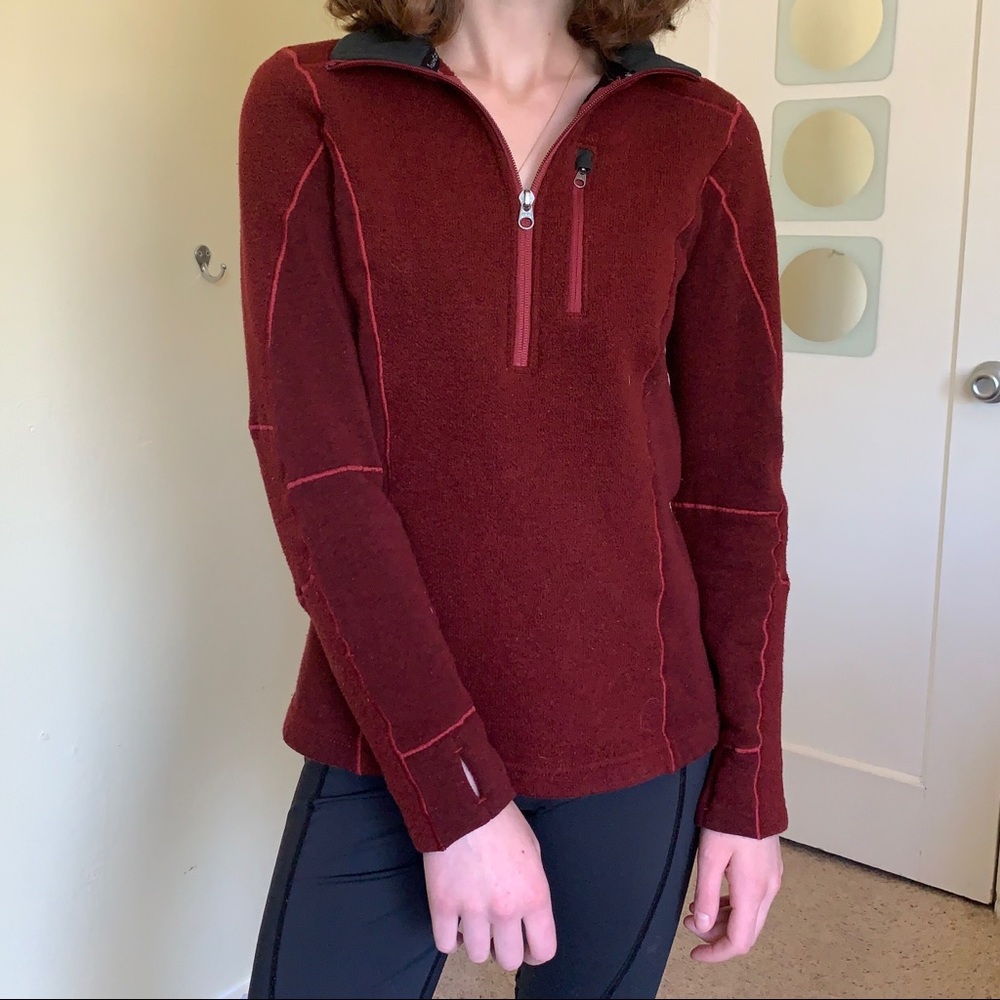 women’s magenta Kuhl quarter zip